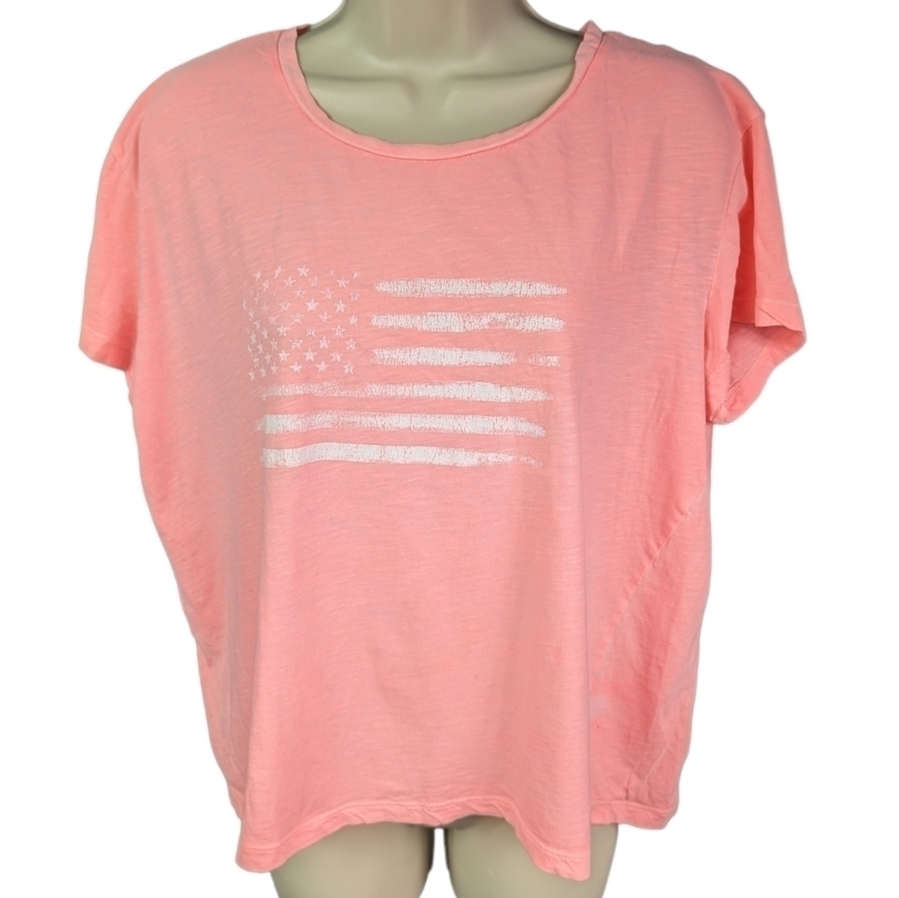 Vineyard Vines Flag Slub Vintage Tee Sz M
